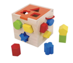 Wooden Cube Shape Sorter 